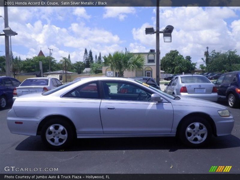 Satin Silver Metallic / Black 2001 Honda Accord EX Coupe