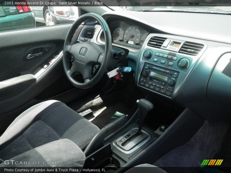 Satin Silver Metallic / Black 2001 Honda Accord EX Coupe