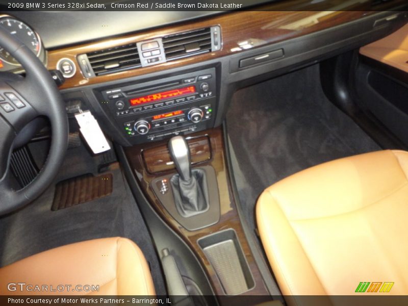 Crimson Red / Saddle Brown Dakota Leather 2009 BMW 3 Series 328xi Sedan