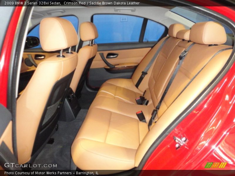 Crimson Red / Saddle Brown Dakota Leather 2009 BMW 3 Series 328xi Sedan