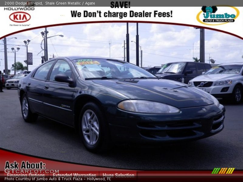 Shale Green Metallic / Agate 2000 Dodge Intrepid
