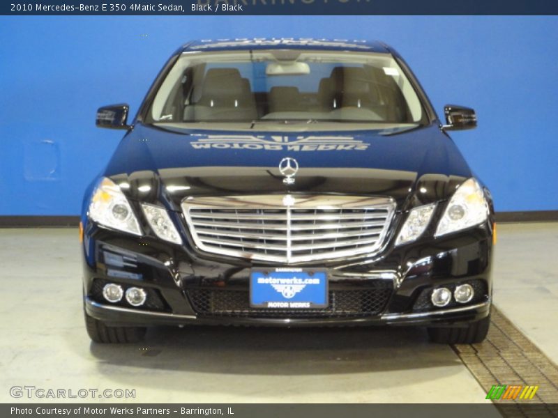 Black / Black 2010 Mercedes-Benz E 350 4Matic Sedan