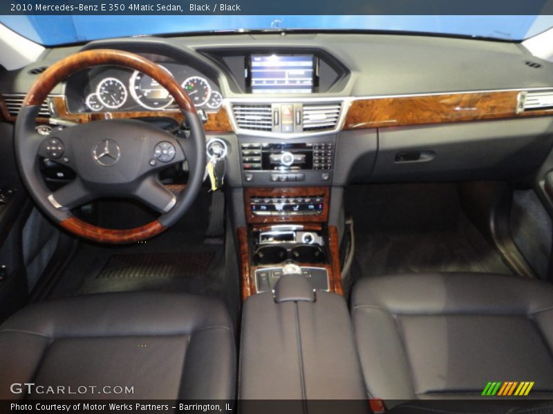 Black / Black 2010 Mercedes-Benz E 350 4Matic Sedan