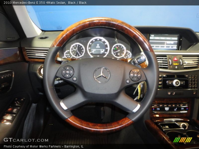 Black / Black 2010 Mercedes-Benz E 350 4Matic Sedan