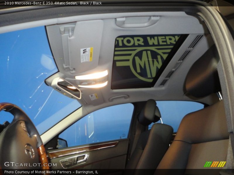 Black / Black 2010 Mercedes-Benz E 350 4Matic Sedan