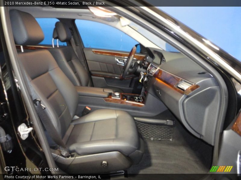 Black / Black 2010 Mercedes-Benz E 350 4Matic Sedan