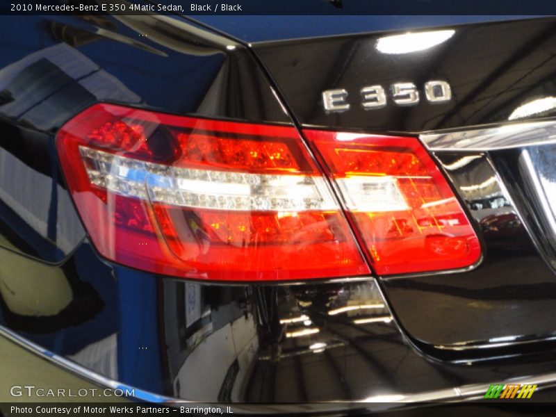 Black / Black 2010 Mercedes-Benz E 350 4Matic Sedan