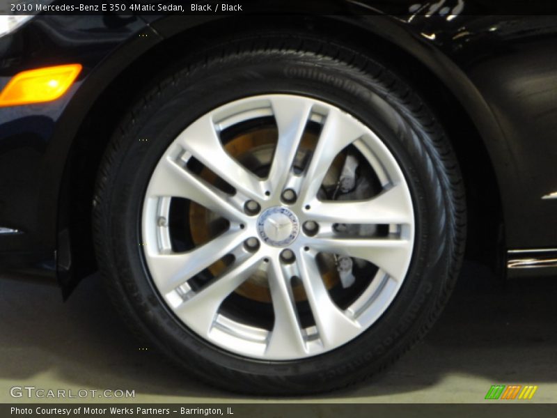 Black / Black 2010 Mercedes-Benz E 350 4Matic Sedan