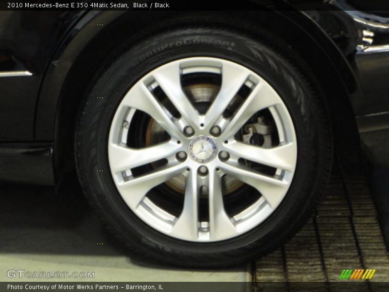 Black / Black 2010 Mercedes-Benz E 350 4Matic Sedan