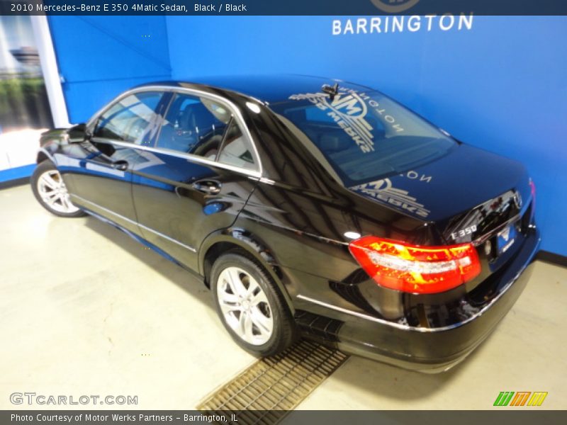 Black / Black 2010 Mercedes-Benz E 350 4Matic Sedan
