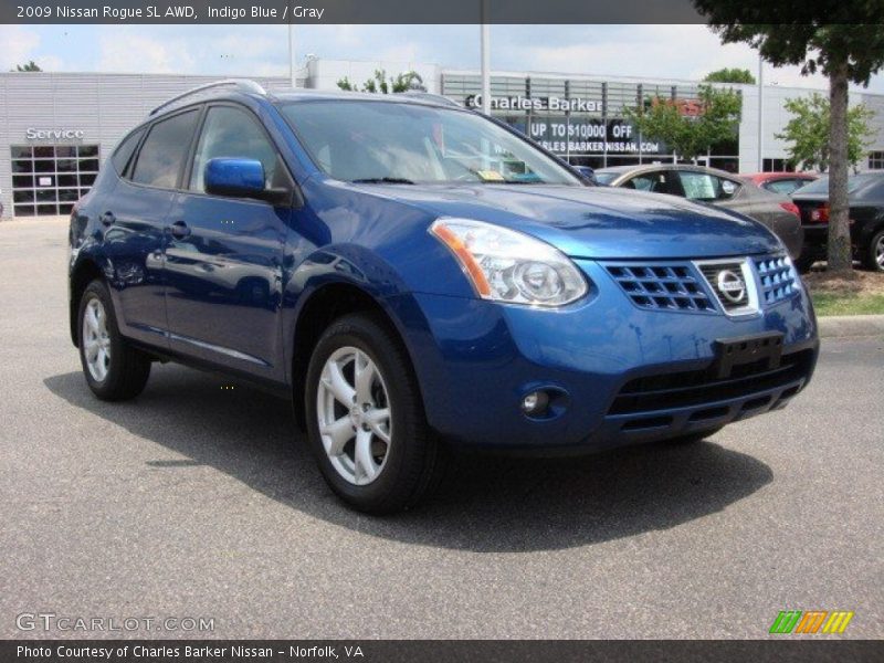 Indigo Blue / Gray 2009 Nissan Rogue SL AWD