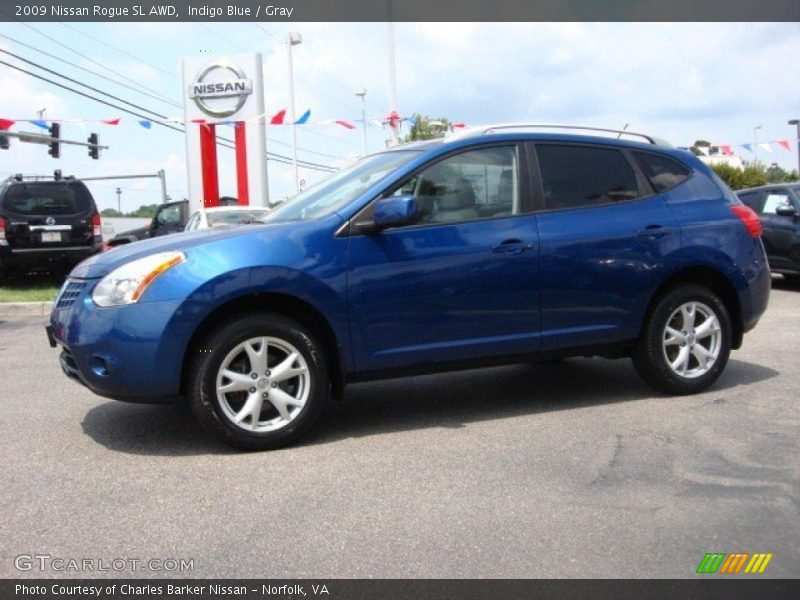 Indigo Blue / Gray 2009 Nissan Rogue SL AWD