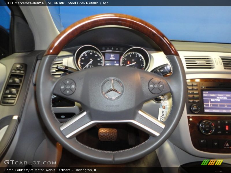 Steel Grey Metallic / Ash 2011 Mercedes-Benz R 350 4Matic
