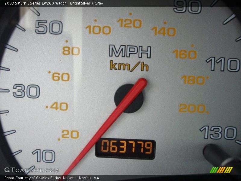 Bright Silver / Gray 2003 Saturn L Series LW200 Wagon