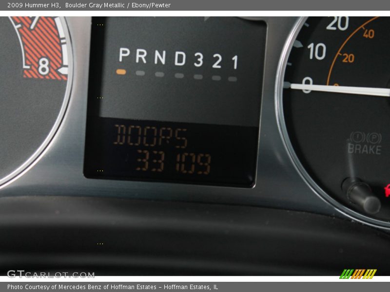 Boulder Gray Metallic / Ebony/Pewter 2009 Hummer H3