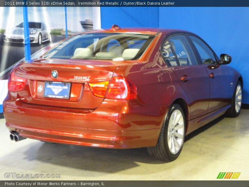 Vermillion Red Metallic / Oyster/Black Dakota Leather 2011 BMW 3 Series 328i xDrive Sedan