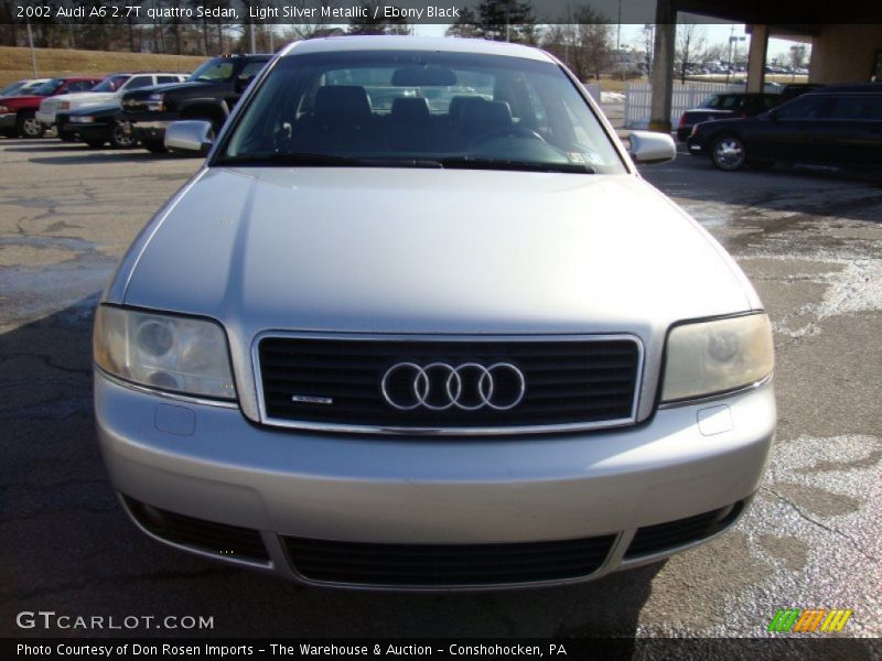 Light Silver Metallic / Ebony Black 2002 Audi A6 2.7T quattro Sedan