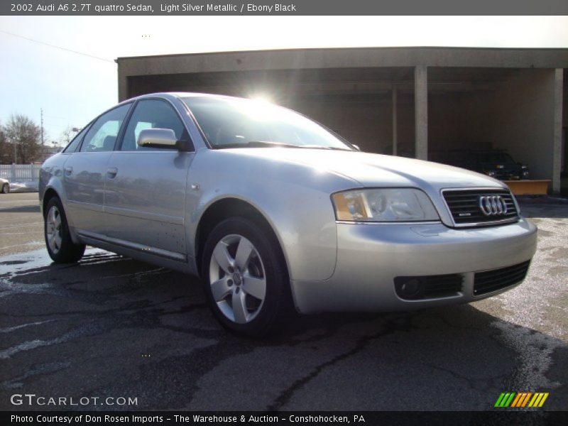 Light Silver Metallic / Ebony Black 2002 Audi A6 2.7T quattro Sedan