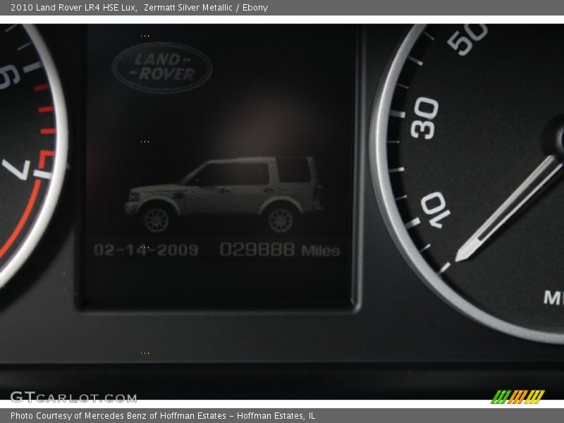 Zermatt Silver Metallic / Ebony 2010 Land Rover LR4 HSE Lux