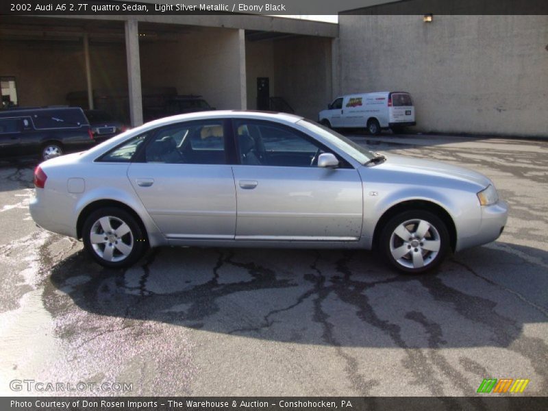 Light Silver Metallic / Ebony Black 2002 Audi A6 2.7T quattro Sedan