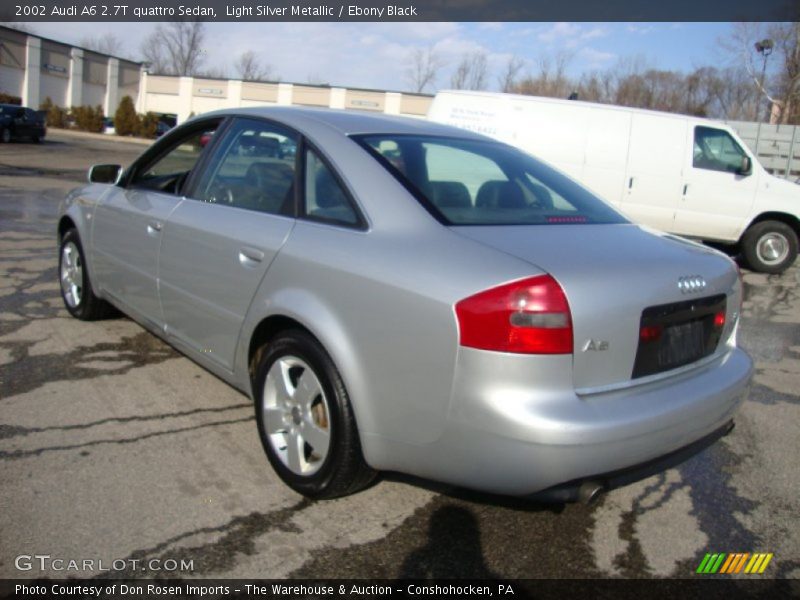 Light Silver Metallic / Ebony Black 2002 Audi A6 2.7T quattro Sedan