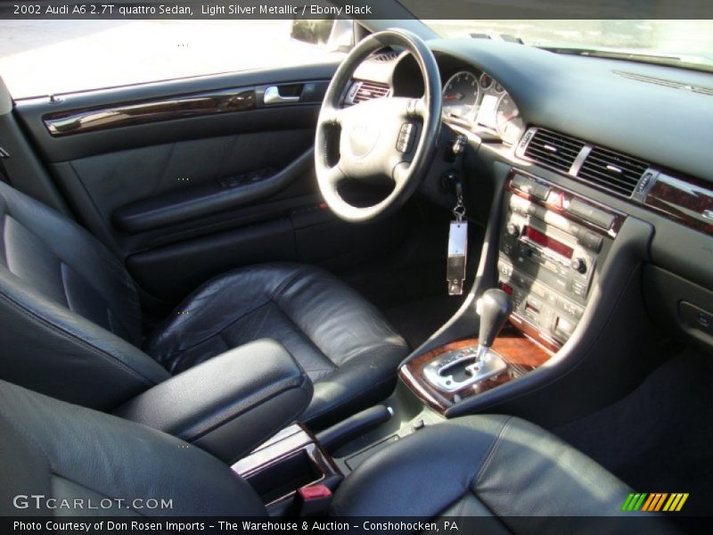 Light Silver Metallic / Ebony Black 2002 Audi A6 2.7T quattro Sedan