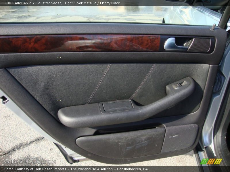 Light Silver Metallic / Ebony Black 2002 Audi A6 2.7T quattro Sedan