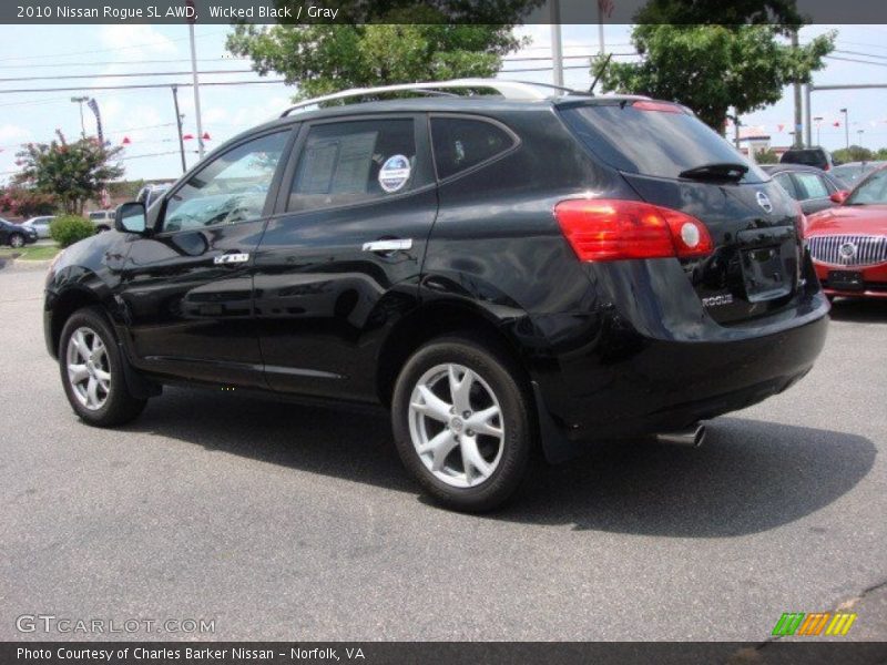 Wicked Black / Gray 2010 Nissan Rogue SL AWD