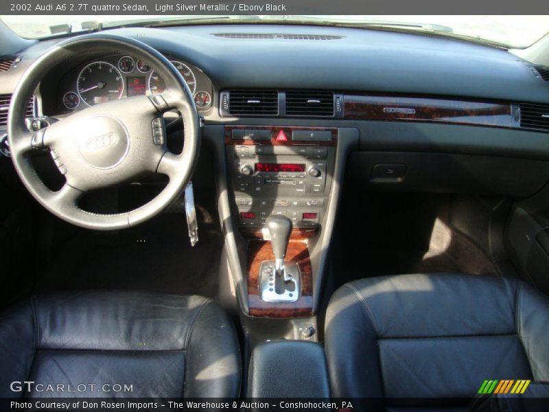 Light Silver Metallic / Ebony Black 2002 Audi A6 2.7T quattro Sedan