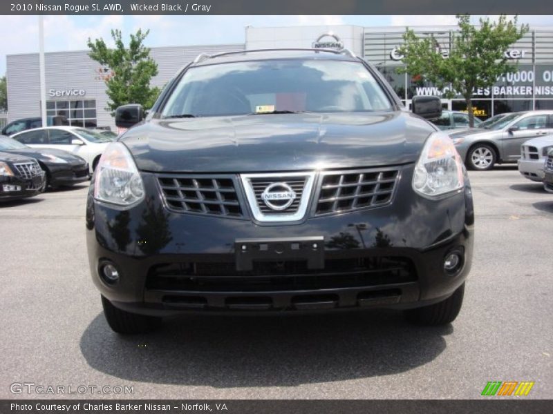 Wicked Black / Gray 2010 Nissan Rogue SL AWD