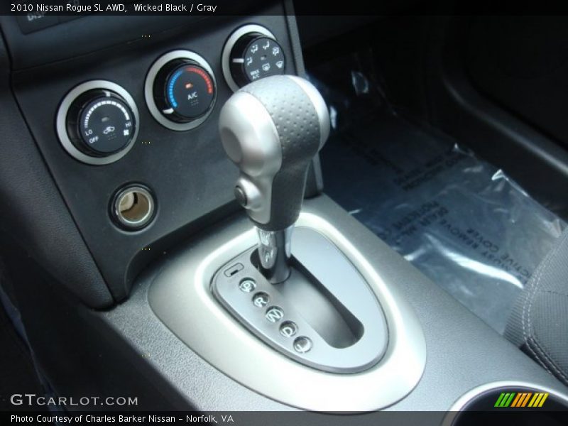 Wicked Black / Gray 2010 Nissan Rogue SL AWD