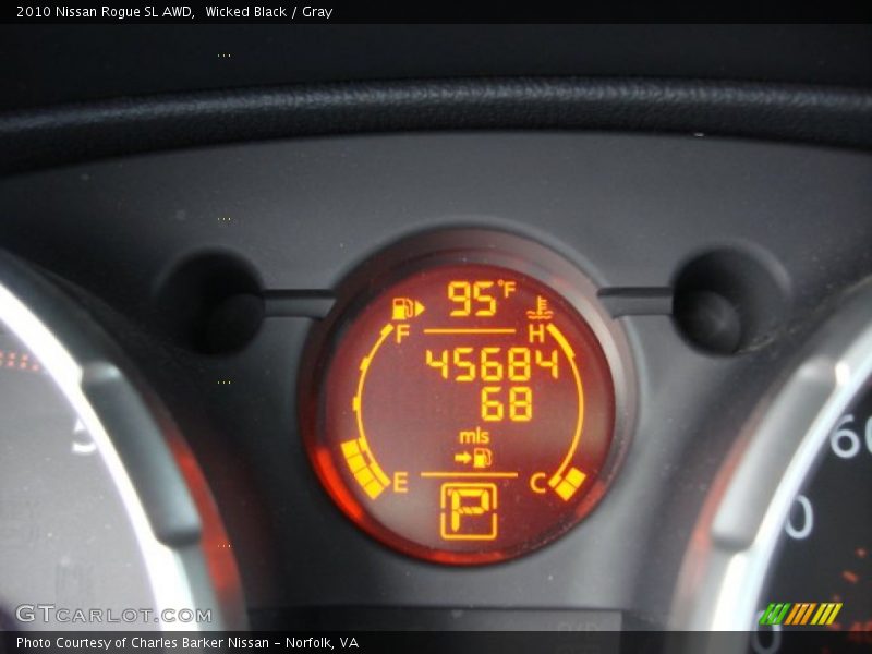 Wicked Black / Gray 2010 Nissan Rogue SL AWD
