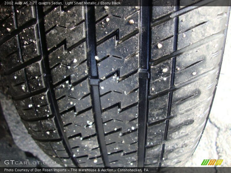 Light Silver Metallic / Ebony Black 2002 Audi A6 2.7T quattro Sedan