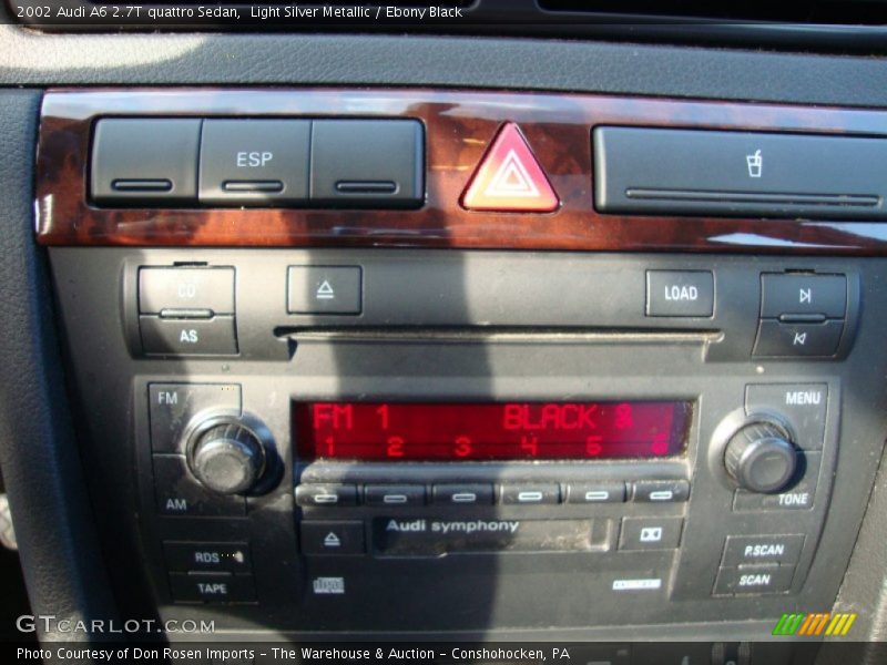 Light Silver Metallic / Ebony Black 2002 Audi A6 2.7T quattro Sedan