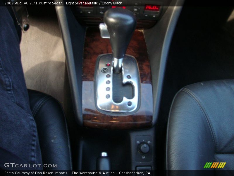 Light Silver Metallic / Ebony Black 2002 Audi A6 2.7T quattro Sedan