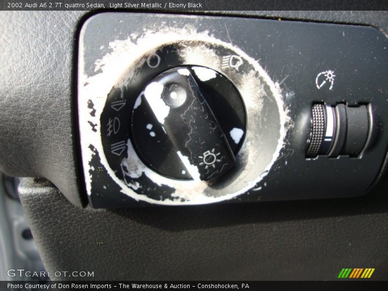 Light Silver Metallic / Ebony Black 2002 Audi A6 2.7T quattro Sedan