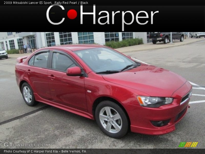 Rally Red Pearl / Black 2009 Mitsubishi Lancer ES Sport