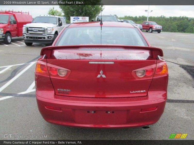 Rally Red Pearl / Black 2009 Mitsubishi Lancer ES Sport