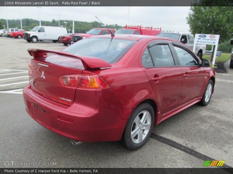 Rally Red Pearl / Black 2009 Mitsubishi Lancer ES Sport