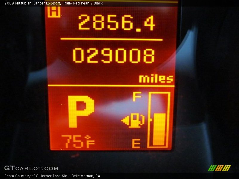 Rally Red Pearl / Black 2009 Mitsubishi Lancer ES Sport