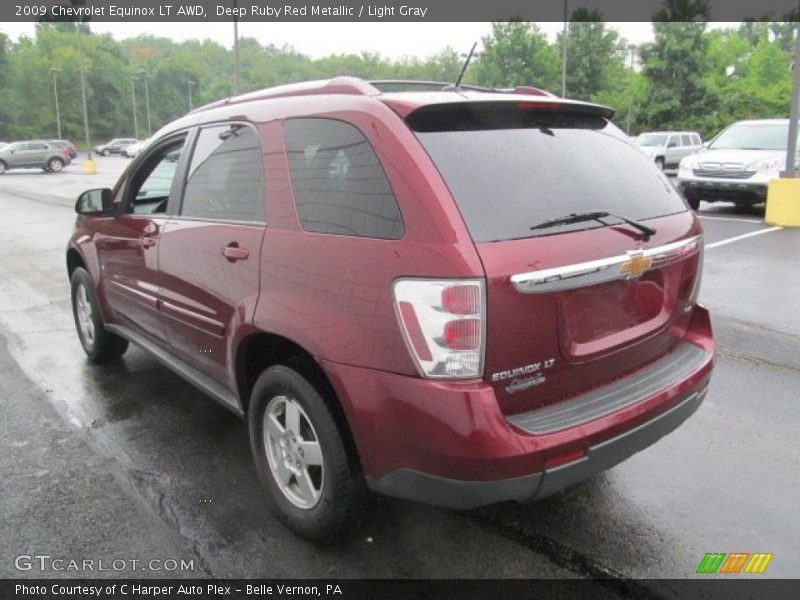 Deep Ruby Red Metallic / Light Gray 2009 Chevrolet Equinox LT AWD