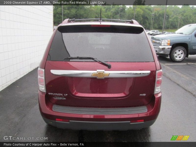 Deep Ruby Red Metallic / Light Gray 2009 Chevrolet Equinox LT AWD