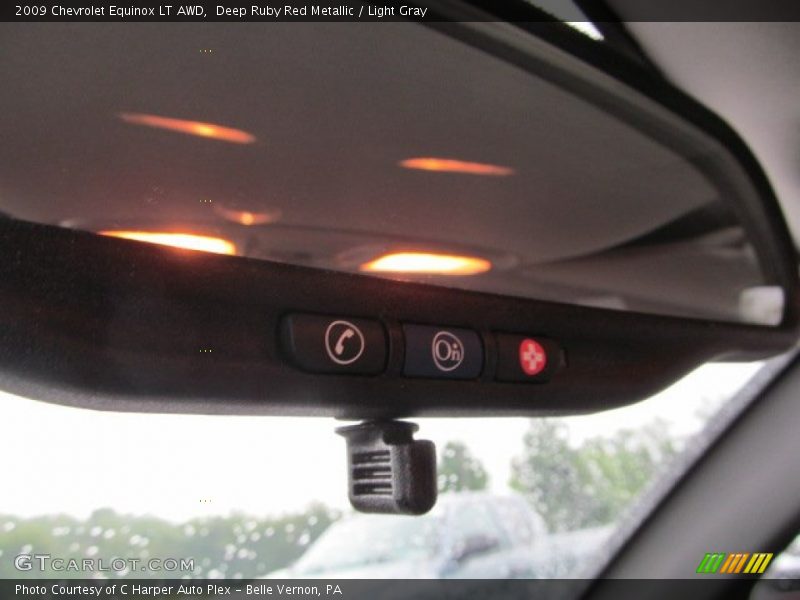 Deep Ruby Red Metallic / Light Gray 2009 Chevrolet Equinox LT AWD