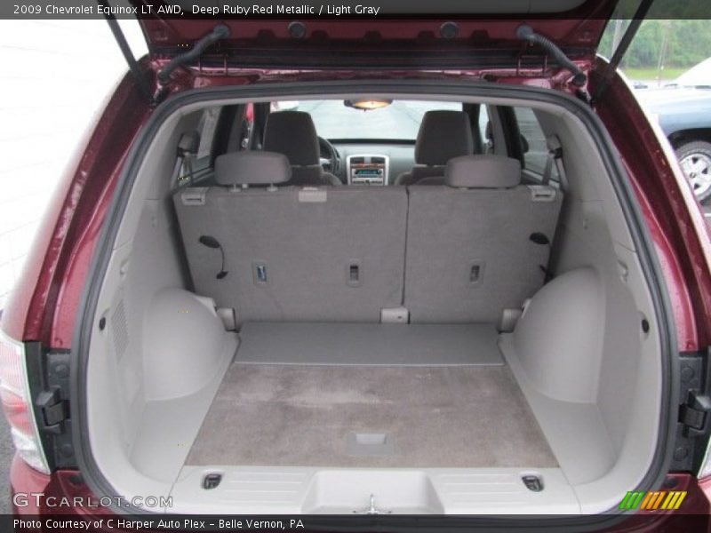 Deep Ruby Red Metallic / Light Gray 2009 Chevrolet Equinox LT AWD