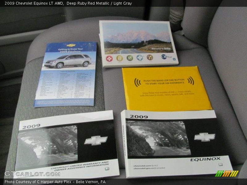 Deep Ruby Red Metallic / Light Gray 2009 Chevrolet Equinox LT AWD