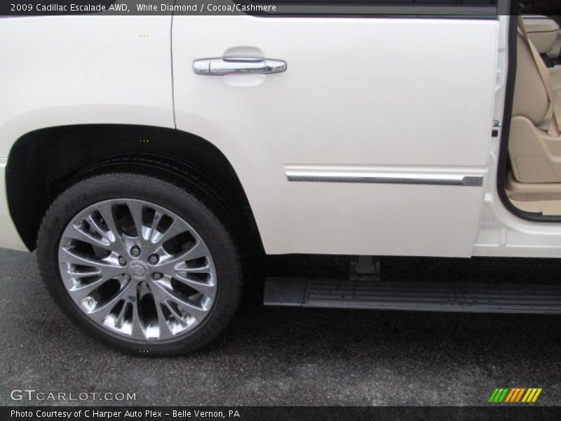 White Diamond / Cocoa/Cashmere 2009 Cadillac Escalade AWD