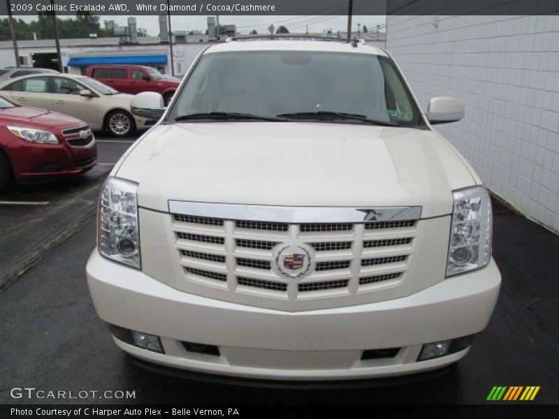 White Diamond / Cocoa/Cashmere 2009 Cadillac Escalade AWD