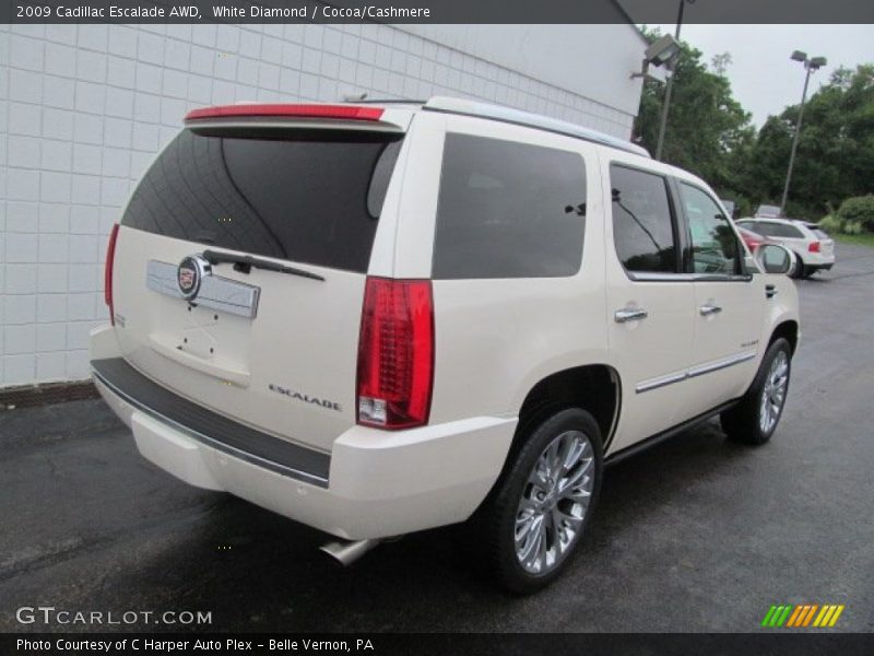 White Diamond / Cocoa/Cashmere 2009 Cadillac Escalade AWD