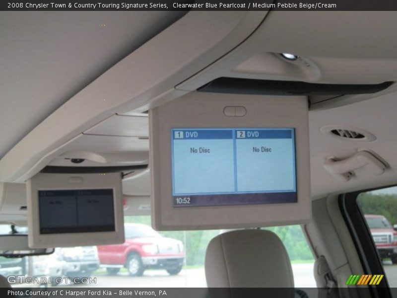 Clearwater Blue Pearlcoat / Medium Pebble Beige/Cream 2008 Chrysler Town & Country Touring Signature Series