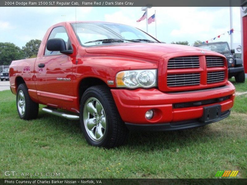 Flame Red / Dark Slate Gray 2004 Dodge Ram 1500 SLT Regular Cab
